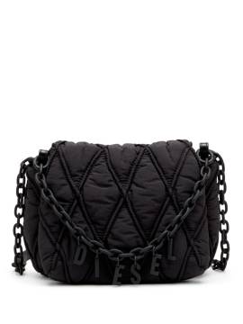 Diesel Kleine Charm-D Schultertasche - Schwarz von Diesel