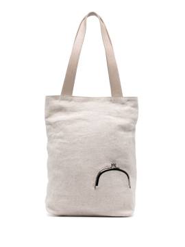 Discord Yohji Yamamoto Kleine Crasp Handtasche - Nude von Discord Yohji Yamamoto