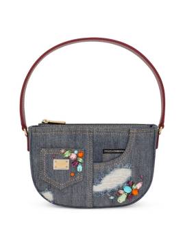 Dolce & Gabbana Kids DG Girlie Jeans-Schultertasche - Blau von Dolce & Gabbana Kids