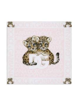 Dolce & Gabbana Kids Gesteppte Decke mit Leoparden-Print - Rosa von Dolce & Gabbana Kids
