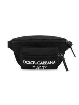 Dolce & Gabbana Kids Gürteltasche mit Logo-Print - Schwarz von Dolce & Gabbana Kids