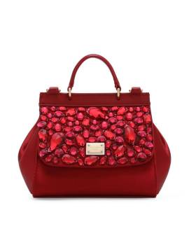 Dolce & Gabbana Kids Mini Sicily Handtasche - Rot von Dolce & Gabbana Kids