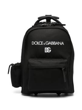 Dolce & Gabbana Kids Rollkoffer mit Logo-Print - Schwarz von Dolce & Gabbana Kids