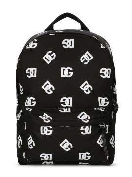 Dolce & Gabbana Kids Rucksack mit DG-Logo - Schwarz von Dolce & Gabbana Kids