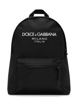 Dolce & Gabbana Kids Rucksack mit Logo-Print - Schwarz von Dolce & Gabbana Kids