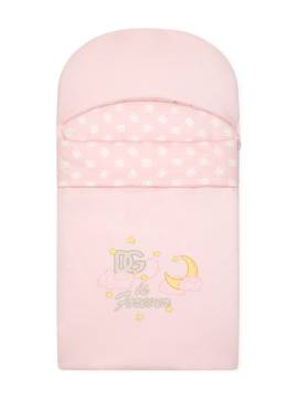 Dolce & Gabbana Kids Schlafsack mit Logo-Print - Rosa von Dolce & Gabbana Kids