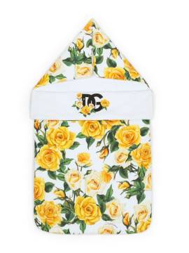 Dolce & Gabbana Kids Schlafsack mit Rosen-Print - Weiß von Dolce & Gabbana Kids