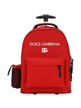 Dolce & Gabbana Kids Trolley-Rucksack mit Logo-Print - Rot von Dolce & Gabbana Kids