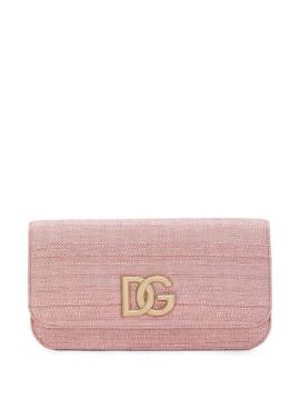 Dolce & Gabbana 3.5 Clutch mit Logo-Schild - Rosa von Dolce & Gabbana