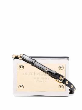 Dolce & Gabbana Clutch mit Logo-Schild - Schwarz von Dolce & Gabbana