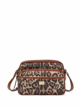 Dolce & Gabbana Crespo Handtasche mit Leoparden-Print - Braun von Dolce & Gabbana