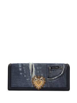 Dolce & Gabbana Devotion Schultertasche im Patchwork-Look - Blau von Dolce & Gabbana