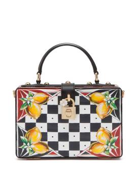 Dolce & Gabbana Dolce Box Handtasche mit Carretto-Print - Weiß von Dolce & Gabbana