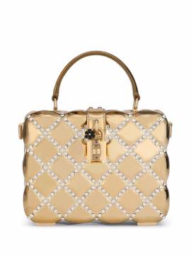 Dolce & Gabbana Dolce Box-Handtasche mit Strassverzierung - Gold von Dolce & Gabbana