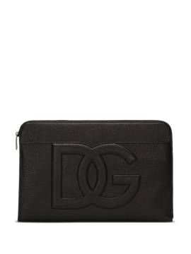 Dolce & Gabbana Große Clutch mit Logo-Prägung - Schwarz von Dolce & Gabbana