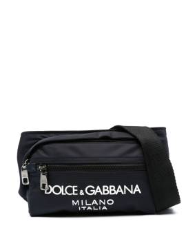 Dolce & Gabbana Gürteltasche mit vorstehendem Logo - Blau von Dolce & Gabbana
