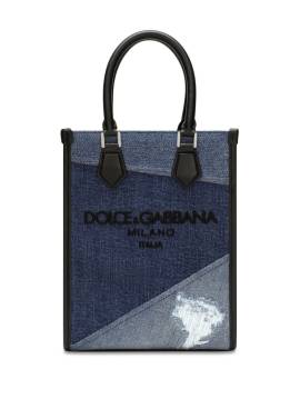 Dolce & Gabbana Handtasche mit Patchwork-Detail - Blau von Dolce & Gabbana