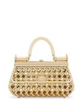 Dolce & Gabbana Käfig-Handtasche mit Perlenverzierung - Gold von Dolce & Gabbana