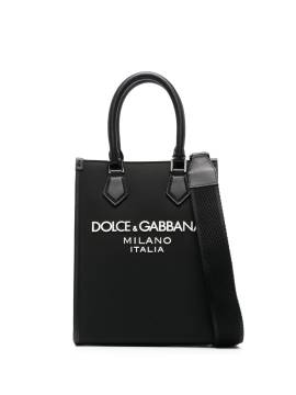 Dolce & Gabbana Kleiner Shopper mit Logo - Schwarz von Dolce & Gabbana