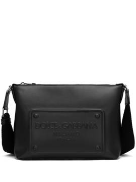 Dolce & Gabbana Kuriertasche mit erhöhtem Logo - Schwarz von Dolce & Gabbana