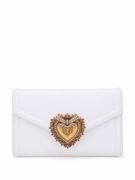 Dolce & Gabbana Mini Devotion Clutch in Kuvertform - Weiß von Dolce & Gabbana