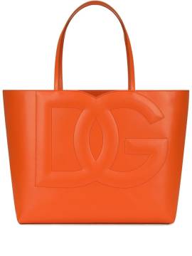 Dolce & Gabbana Mittelgroßer DG Logo Shopper - Orange von Dolce & Gabbana