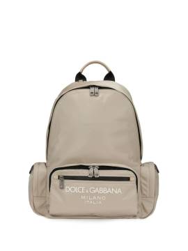 Dolce & Gabbana Rucksack mit Logo-Print - Nude von Dolce & Gabbana