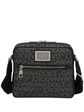 Dolce & Gabbana Schultertasche mit Jacquardmuster - Grau von Dolce & Gabbana