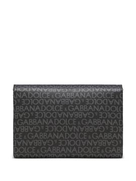 Dolce & Gabbana Schultertasche mit Logo-Print - Schwarz von Dolce & Gabbana