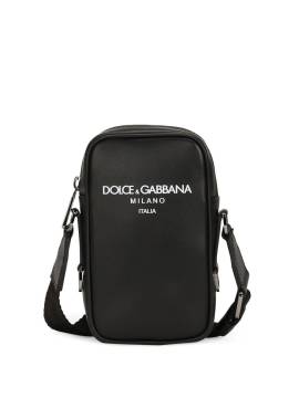 Dolce & Gabbana Schultertasche mit Logo-Print - Schwarz von Dolce & Gabbana