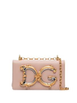 Dolce & Gabbana Schultertasche mit Logo - Rosa von Dolce & Gabbana