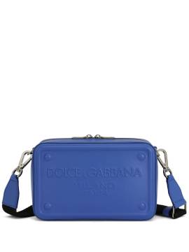 Dolce & Gabbana Schultertasche mit erhöhtem Logo - Blau von Dolce & Gabbana