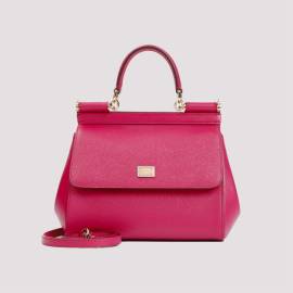 Dolce&Gabbana Shopper - Ciclamino Leather Miss Sicily Bag - Gr. unisize - in Rosa - für Damen von Dolce&Gabbana