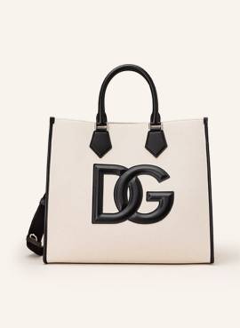 Dolce & Gabbana Shopper Dg Logo weiss von Dolce & Gabbana