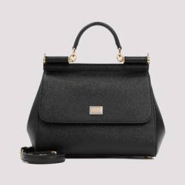 Dolce&Gabbana Shopper - Saffiano Leather Sicily Bag - Gr. unisize - in Schwarz - für Damen von Dolce&Gabbana