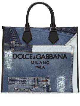 Dolce & Gabbana Shopper mit Denim-Patchwork - Blau von Dolce & Gabbana