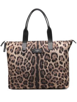 Dolce & Gabbana Shopper mit Leoparden-Print - Braun von Dolce & Gabbana