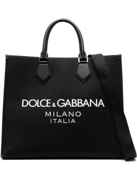 Dolce & Gabbana Shopper mit Logo-Prägung - Schwarz von Dolce & Gabbana