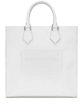 Dolce & Gabbana Shopper mit Logo-Prägung - Weiß von Dolce & Gabbana