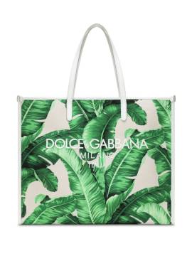Dolce & Gabbana Shopper mit grafischem Print - Grün von Dolce & Gabbana