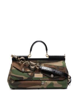 Dolce & Gabbana Sicily Handtasche mit Camouflage-Print - Grün von Dolce & Gabbana