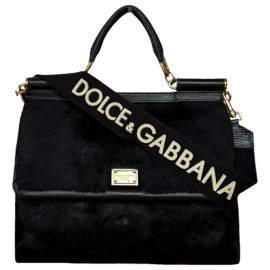Dolce & Gabbana Sicily Kalbsleder in pony-optik Handtaschen von Dolce & Gabbana