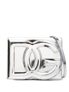 Dolce & Gabbana Umhängetasche mit DG-Logo - Silber von Dolce & Gabbana