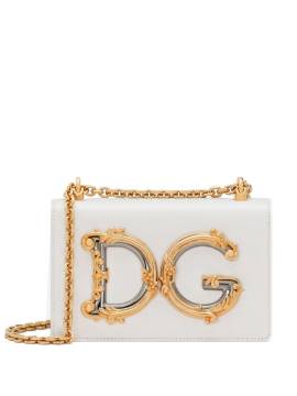 Dolce & Gabbana Umhängetasche mit Logo-Schild - Nude von Dolce & Gabbana