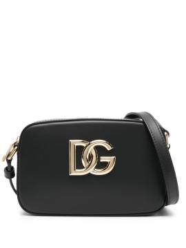 Dolce & Gabbana Umhängetasche mit Logo-Schild - Schwarz von Dolce & Gabbana