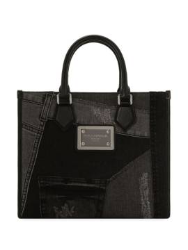 Dolce & Gabbana Schultertasche im Patchwork-Look - Schwarz von Dolce & Gabbana