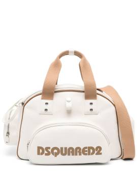 Dsquared2 Reisetasche mit Logo-Print - Weiß von Dsquared2