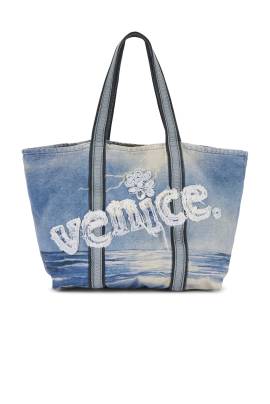 ERL TOTE-BAG VENICE in Storm Print - Blue. Size all. von ERL