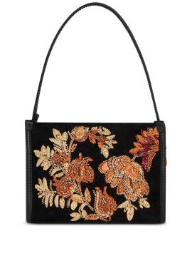 ETRO Bestickte Clutch aus Wildleder - Schwarz von ETRO