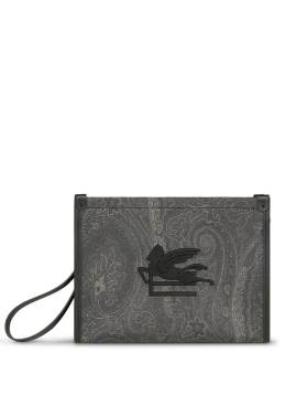 ETRO Essential Clutch mit Paisley-Print - Schwarz von ETRO